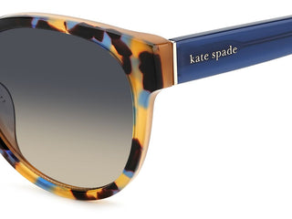 Kate Spade NATHALIE/G/S women Havana Squared Sunglasses