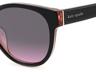 Kate Spade NATHALIE/G/S women Black Squared Sunglasses