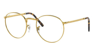 Ray-Ban NEW ROUND RX 3637V unisex Gold Round Eyeglasses