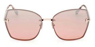 Tom Ford NICKIE-02 FT 1107 unisex Rose gold Butterfly Sunglasses