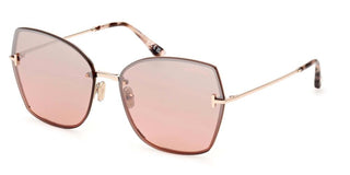 Tom Ford NICKIE-02 FT 1107 unisex Rose gold Butterfly Sunglasses