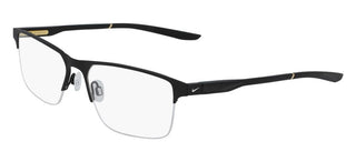 Nike NIKE 8045 men Black Geometric Eyeglasses