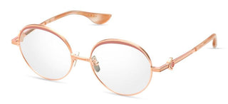 Dita NUKOU unisex Rose gold Round Eyeglasses