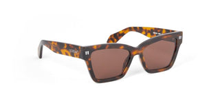 Off-White OERI110 CINCINNATI unisex Havana Cat Eye Sunglasses