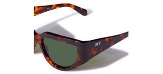 Off-White OERI116 SEWARD unisex Havana Visor Sunglasses