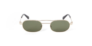 Off-White OERI123 VAIDEN unisex Gold Round Sunglasses