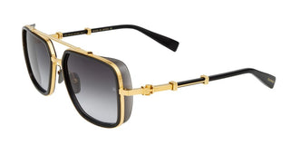 Balmain OFFICIER unisex Gold Geometric Sunglasses