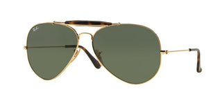 Ray-Ban OUTDOORSMAN II RB 3029 unisex Gold Pilot Sunglasses