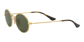 Ray-Ban OVAL METAL RB 3547N unisex Gold Round Sunglasses