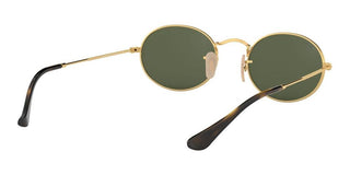 Ray-Ban OVAL METAL RB 3547N unisex Gold Round Sunglasses