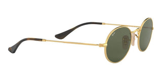 Ray-Ban OVAL METAL RB 3547N unisex Gold Round Sunglasses