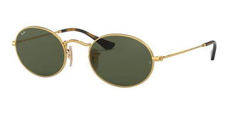 Ray-Ban OVAL METAL RB 3547N unisex Gold Round Sunglasses