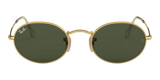 Ray-Ban OVAL RB 3547 unisex Gold Round Sunglasses