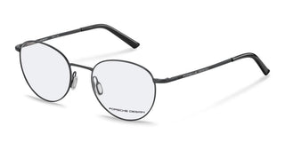 Porsche Design P8759 unisex Black Round Eyeglasses