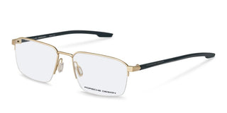 Porsche Design P8763 unisex Gold Squared Eyeglasses