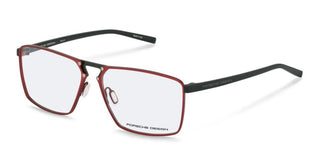 Porsche Design P8764 unisex Red Squared Eyeglasses