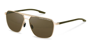 Porsche Design P8949 unisex Gold Pilot Sunglasses