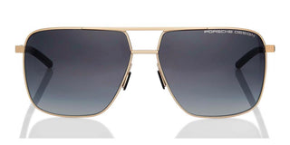 Porsche Design P8963 unisex Gold Geometric Sunglasses