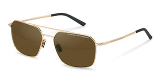 Porsche Design P8970 unisex Gold Pilot Sunglasses