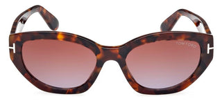 Tom Ford PENNY FT 1086 women Havana Geometric Sunglasses