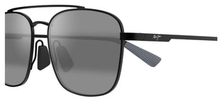 Maui Jim PIWAI AF 645 men Black Squared Sunglasses