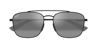 Maui Jim PIWAI AF 645 men Black Squared Sunglasses