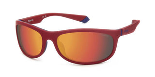 Polaroid PLD 2154/S unisex Red Rectangle Sunglasses