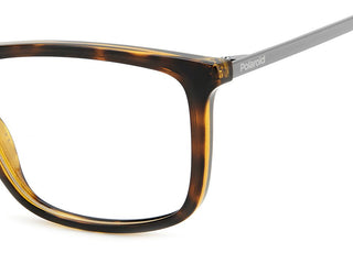 Polaroid PLD D497 men Havana Squared Eyeglasses