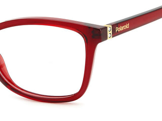 Polaroid PLD D505 unisex Red Geometric Eyeglasses