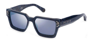 Philipp Plein PLEIN BRAVE SHADE SPP005M unisex Blue Geometric Sunglasses