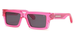 Philipp Plein PLEIN DARK SHAPES SPP044M unisex Pink Squared Sunglasses