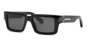 Philipp Plein PLEIN DARK SHAPES SPP044M unisex Black Squared Sunglasses