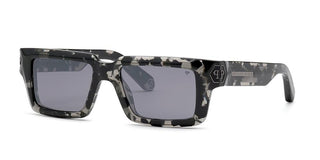 Philipp Plein PLEIN DARK SHAPES SPP044M unisex Black Squared Sunglasses