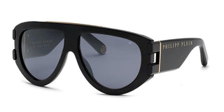 Philipp Plein PLEIN EAGLE SPP127M unisex Black Shield Sunglasses