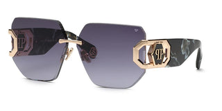 Philipp Plein PLEIN HERA SPP133 unisex Rose gold Geometric Sunglasses