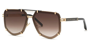 Philipp Plein PLEIN LEGACY SPP132 unisex Rose gold Pilot Sunglasses