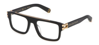 Philipp Plein PLEIN LIGHTFIGHTER VPP021M men Black Geometric Eyeglasses