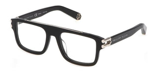 Philipp Plein PLEIN LIGHTFIGHTER VPP021M men Black Geometric Eyeglasses