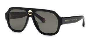 Philipp Plein PLEIN STARLIGHT SPP143 unisex Black Shield Sunglasses