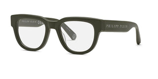 Philipp Plein PLEIN STARLIGHT VPP146M unisex Green Squared Eyeglasses