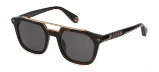 Philipp Plein PLEIN TRAVELLER SPP001M men Havana Geometric Sunglasses