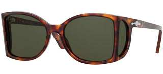 Persol PO 0005 men Havana Geometric Sunglasses