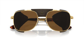 Persol PO 1013SZ men Gold Geometric Sunglasses