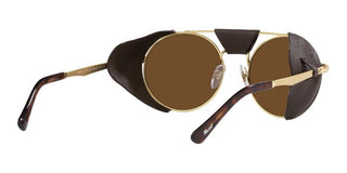 Persol PO 2496SZ unisex Gold Round Sunglasses