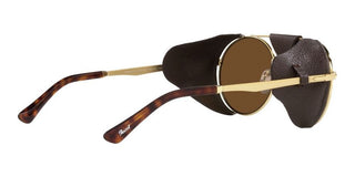 Persol PO 2496SZ unisex Gold Round Sunglasses