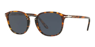 Persol PO 3186S men Havana Geometric Sunglasses