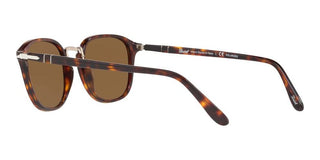 Persol PO 3186S men Havana Geometric Sunglasses