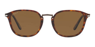 Persol PO 3186S men Havana Geometric Sunglasses