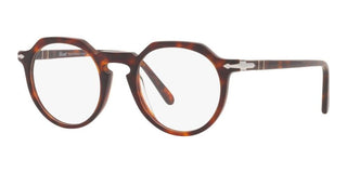 Persol PO 3281V unisex Havana Round Eyeglasses