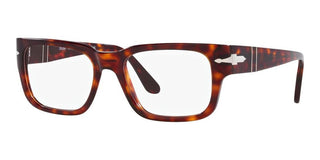 Persol PO 3315V men Havana Squared Eyeglasses